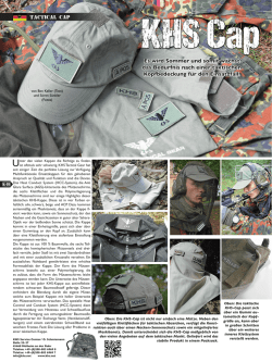 tactical cap Es wird Sommer und somit w&auml;chst das Bed&uuml;rfnis nach