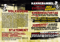 events - Hannebambel