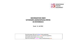 Veterinär-Arzneispezialitäten