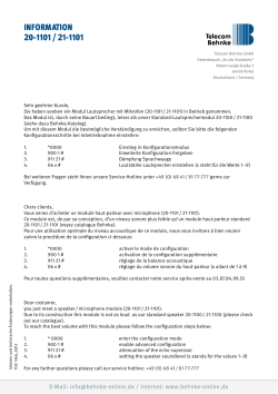 InformatIon - Telecom Behnke
