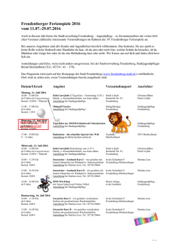 Zum Programm... - Stadt Freudenberg
