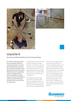 GlasStile R - bei der Gunnebo Deutschland GmbH!