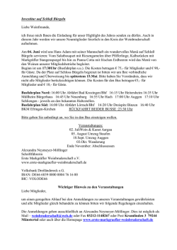 Investitur auf Schlo&szlig; B&uuml;rgeln Liebe Weinfreunde, ich freue mich