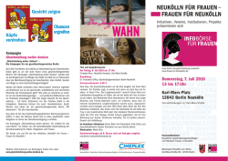 Informationsflyer zur Fraueninfob&ouml;rse Neuk&ouml;lln. - ber-IT