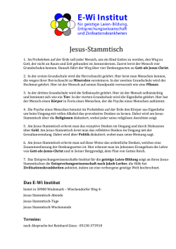 Jesus-Stammtisch - E