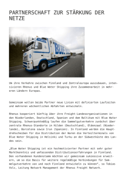 Partnerschaft zur Stärkung der Netze