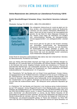 Kerstin Brauckhoff/Irmgard Schwaetzer (Hrsg.)