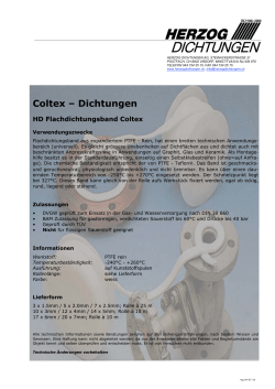 Coltex – Dichtungen - Herzog Dichtungen AG