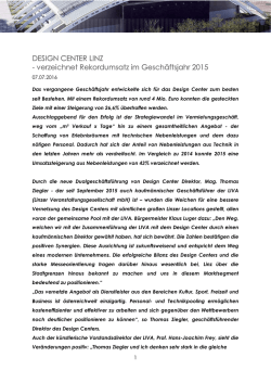 Pressetext Design Center Linz (PDF, 174 kB )