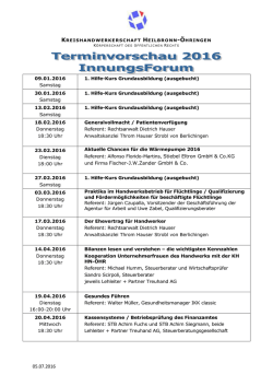 IF Terminvorschau (Stand 05.07.2016)