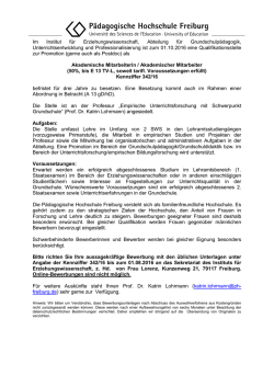 Im Institut f&uuml;r Erziehungswissenschaft, Abteilung f&uuml;r
