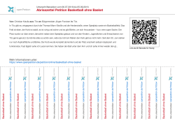 Abrisszettel Basketball ohne Basket
