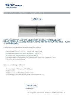 Serie SL - TROX GmbH