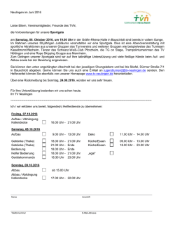 Helferzettel Sportgala