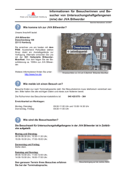 Informationen f&uuml;r Besucherinnen und Besucher von