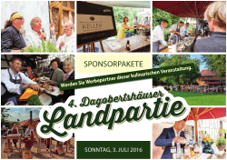 sponsorpakete - Landpartie Dagobertshausen