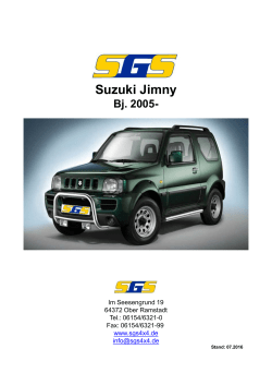 Jimny Typ FJ ab Bj. 2005