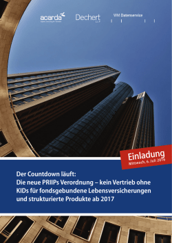 Einladung - WM Seminare