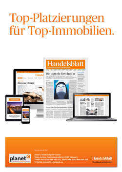 Immobilienmarkt im Handelsblatt