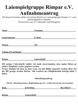 hier - Laienspielgruppe Rimpar eV