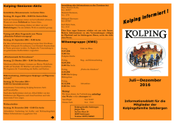 Juli&mdash;Dezember 2016 - Kolpingsfamilie Salzbergen