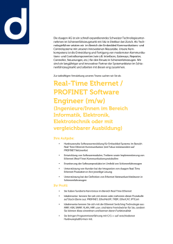 Real-Time Ethernet / PROFINET Software