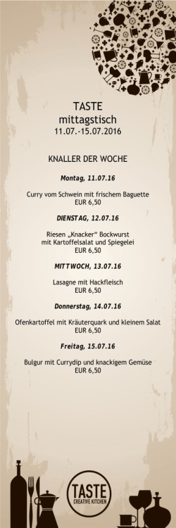 Mittagskarte