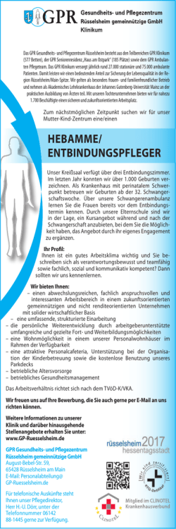 HEBAMME/ ENTBINDUNGSPFLEGER