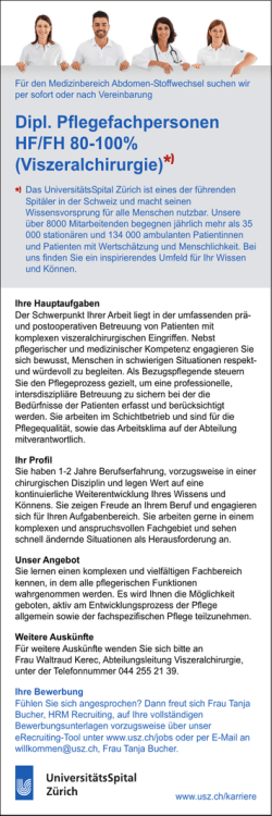 Dipl. Pegefachpersonen HF/FH 80-100