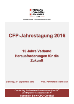 CFP-Jahrestagung 2016