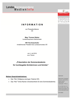 information - Land Ober&ouml;sterreich