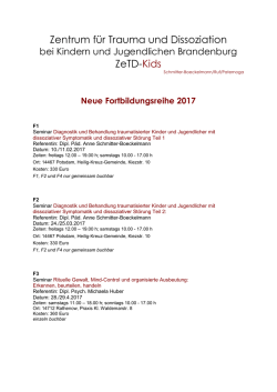 Informationen und Anmeldung