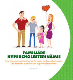 Infobroschüre über Familiäre Hypercholesterinämie