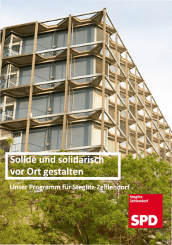 Ein lebenswerter Bezirk f&uuml;r alle