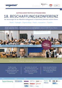 18. beschaffungskonferenz
