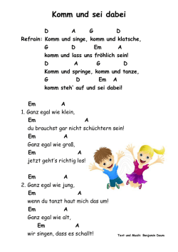 Komm und sei dabei