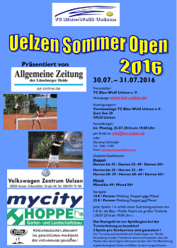 Uelzen Sommer Open - TC Blau