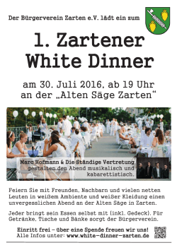 1. Zartener White Din Zartener White Dinner