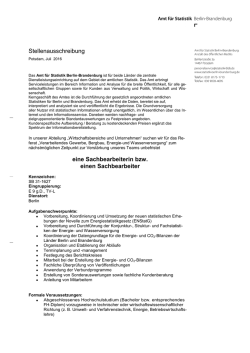eine Sachbearbeiterin bzw. einen Sachbearbeiter