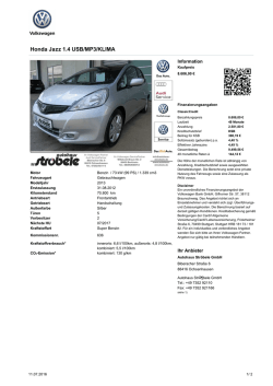 Honda Jazz 1.4 USB/MP3/KLIMA