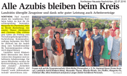 Alle Azubis bleiben beim Kreis