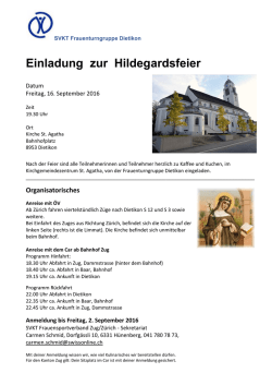 Hildegardsfeier 2016