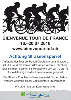 Achtung Strassen- sperre (Tour de France)
