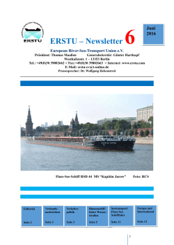 ERSTU – Newsletter 6