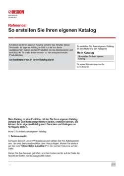 So erstellen Sie Ihren eigenen Katalog