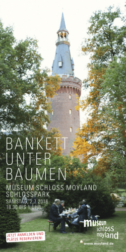 Bankett unter Bäumen - Museum Schloss Moyland