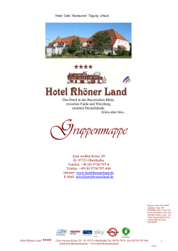 Hotel - Caf&eacute; - Restaurant