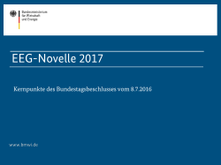 EEG-Novelle 2017