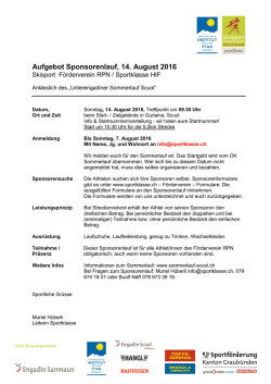 Infos zum Sponsorenlauf