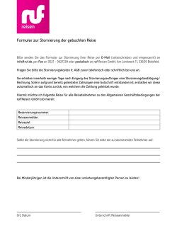 Stornierung